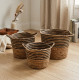 Straw Basket Set 3 Pcs